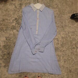 Duffield Lane striped shirt dress